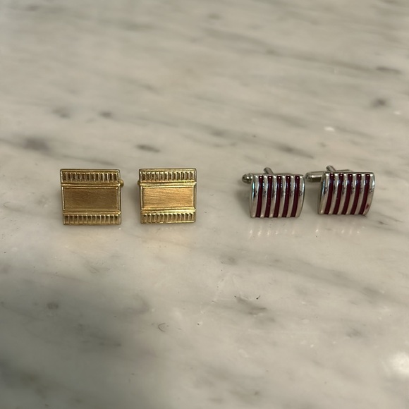 Vintage Men’s Jewelry Cufflinks Two Pairs - Picture 1 of 4